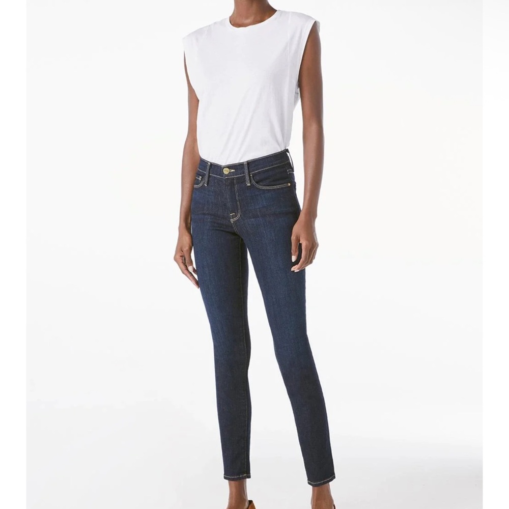 Frame Le Skinny de Jeanne Dark Blue Women's Skinny Jeans